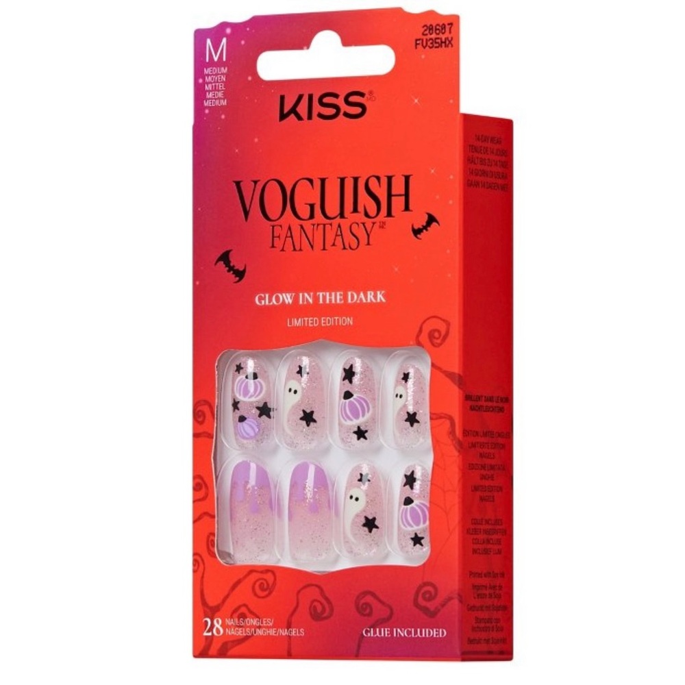 KISS Voguish Fantasy Halloween Nail Set with pumpkins. Brand new! Medium length. - Picture 2 of 10